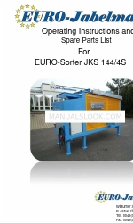 EURO-Jabelmann EURO-Sorter JKS 144/4S Instrucciones de uso y lista de piezas de recambio