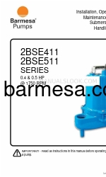 Barmesa Pumps 62180401 설치, 운영 및 유지보수 매뉴얼