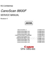 Canon 8800F - CanoScan - Flatbed Scanner Manuale di servizio