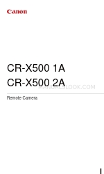 Canon CR-X500 1A 取扱説明書