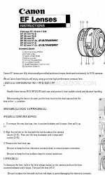 Canon EF Lenses Instructions