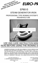 Euro-Pro EP8015 Use And Care Instruction Manual