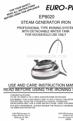 Euro-Pro EP8020 Use And Care Instruction Manual