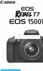 Canon EOS 1500D Rebel T7 Manuale di istruzioni