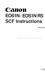 Canon EOS 1N Instrucciones Scf