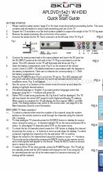 Akura SP 7050 빠른 시작 매뉴얼