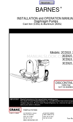 Barnes 3CDG3 Посібник з монтажу та експлуатації