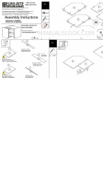 Euro-Rite Cabinets Corner Base Extension Kit 조립 지침