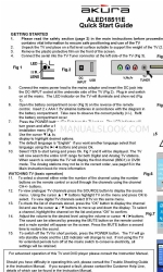 Akura ALED18511E Skrócona instrukcja obsługi