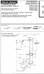 American Standard TOWNSQUARE T555.500 Instrucciones de instalación