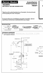 American Standard Triumph 7031 インストレーション・インストラクション