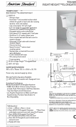 American Standard Triumph Cadet 3 Right Height 3016.016 Spezifikationen