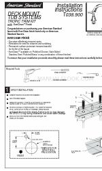 American Standard Tropic T038.900 Инструкции по установке