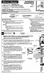 American Standard 2071 Instrukcje instalacji