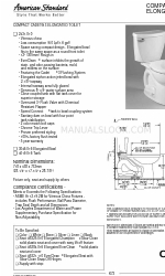 American Standard 2431 Specification Sheet