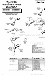 American Standard 3632 Series Repair Parts