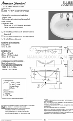 American Standard 410 Hoja de especificaciones