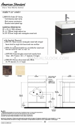 American Standard 621 Especificações