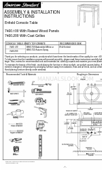 American Standard 7460.100 Instruções de montagem e instalação