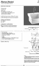 American Standard 7522 Ficha de especificações