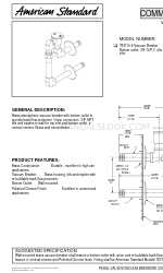 American Standard 7837.016 Ficha de especificações