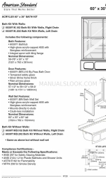 American Standard ACRYLUX 6030Y1K.202 Ficha de especificações