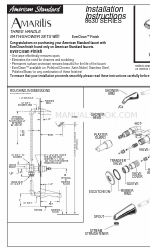 American Standard Amarilis 8630 Series Instrukcje instalacji