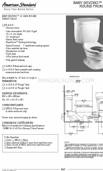 American Standard BABY DEVORO 5385.010 Ficha de especificações