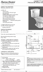 American Standard CADET 2333.100 Características e dimensões