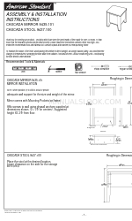 American Standard Cascada Accent Bath Accessories 9435.101 Instruções de montagem e instalação