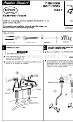 American Standard CenterSet 2471 Instruções de instalação