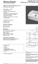 American Standard Chandler 7048.301 Ficha de especificações