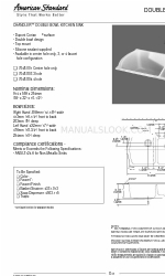 American Standard Chandler Double Bowl Sink 7048.803 Ficha de especificações