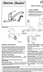 American Standard ClearTap 4665.000 Şartname Sayfası