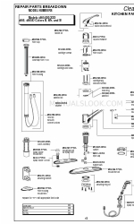 American Standard ClearTap 4665p Perincian Bagian