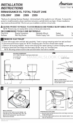 American Standard Colony 1.6 G.P.F. Toilet 2359 Installatie-instructies