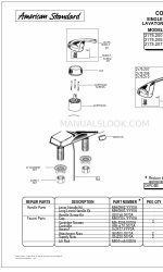 American Standard Colony 2175.200 Repair Parts