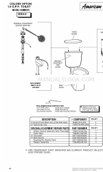 American Standard Colony Afton 2329.016 Opsplitsing onderdelen