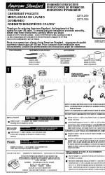 American Standard Colony Centerset Faucets 2275.309 Handleiding voor installatie-instructies