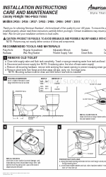 American Standard Colony FitRight 2486 Installatie-instructies