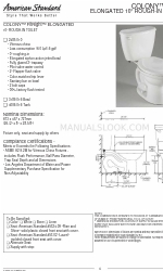 American Standard Colony Fitright 3189.016 Specificatieblad