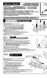 American Standard Colony Soft T975.500 Manuel d'instructions d'installation