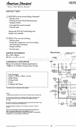 American Standard Heritage Bidet 5032.026 Arkusz specyfikacji