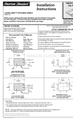 American Standard Lakeland SERIES 7193 Installation Instructions