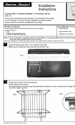 American Standard Lakeland Undercabinet Storage Rack 8193.140 Installation Instructions