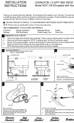 American Standard LEXINGTON 2037.100 インストレーション・インストラクション