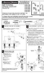 American Standard Metering 1340.725 インストレーション・インストラクション