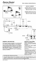 American Standard MOMENTS 2506.801 Specification Sheet