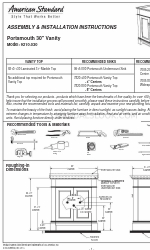 American Standard Portsmouth 9210.030 Montage-/installatie-instructies