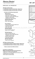 American Standard Right Drain 6030Y2AK.202 Specification Sheet